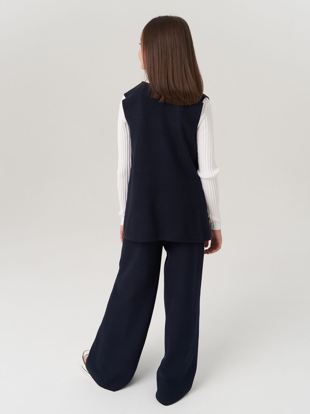 Жилетка в школу для девочки AT973 синий