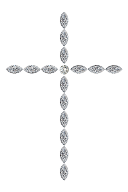 Сет под колье-крест №7