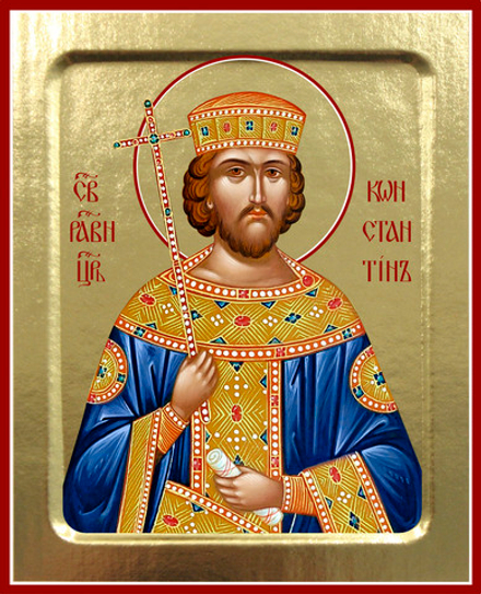 Икона Константина, равноапостольного на дереве: 125 х 160 (Синопсисъ)