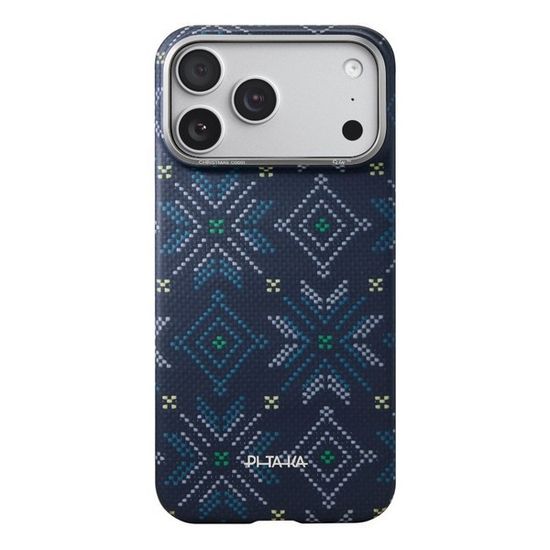Чехол Pitaka Threads of Winter (Ultra-Slim) Case для iPhone 17 Pro Max 6.9" (CP1701BPM) Navy