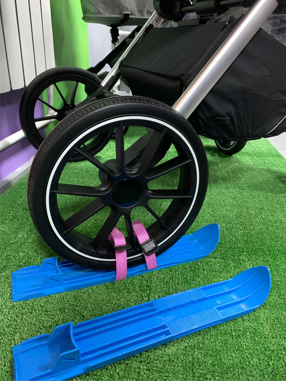 Лыжи для детской коляски в комплекте 4 шт арт. 017