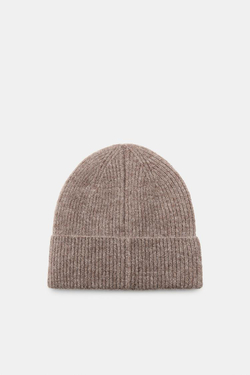 ZARA ШАПКА БИНИ С НАШИВКАМИ, ПЕСОЧНЫЙ