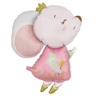 Фольгированный шар-фигура «Мышка-принцесса», 89 см