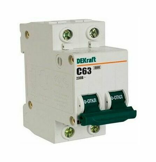 11072 Авт.выкл. 2п 63А ВА101 DEKraft