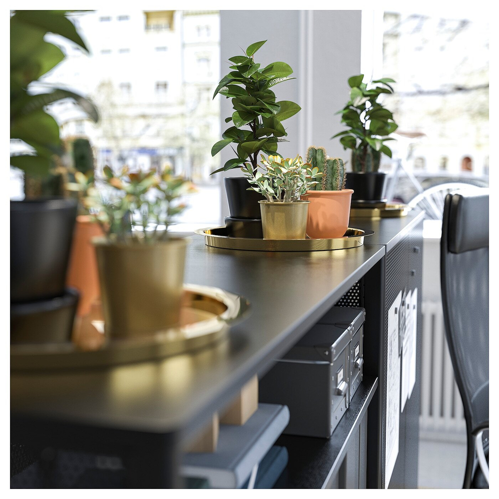 Поднос IKEA GLATTIS (ГЛАТТИС), Латунь, 38 см