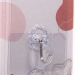 Крючки в наборе 3шт на липкой основе «БАСТОФ», форма квадрат, нагрузка 3кг/7,5*8см✦