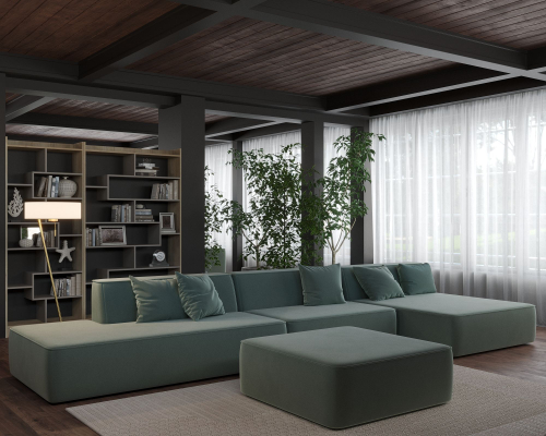 Диван, диван угловой Нафанаил, модульный