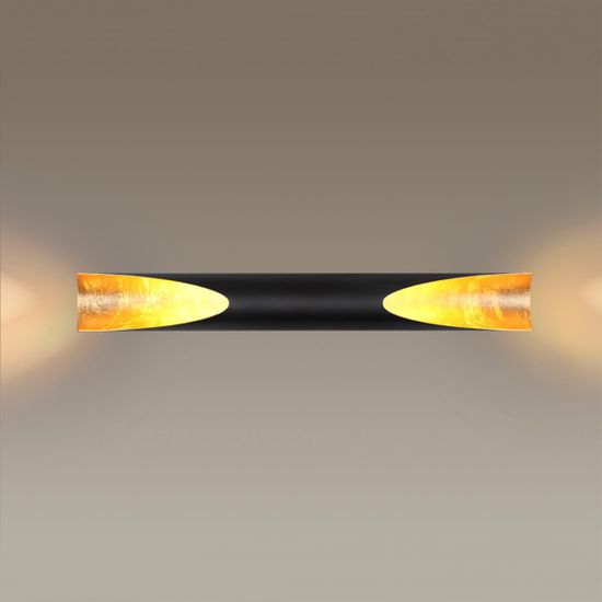 6671/16WL HIGHTECH ODL19 357 металл/черный с золотым фольгированием Настен.светильник LED 16W 3000К WHITNEY (ВМЕСТО 3816/16WL)