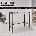 Стол BRABIX "Smart CD-010", 1000х505х795, ЛОФТ, складной, металл/ЛДСП дуб, каркас черный, 641876