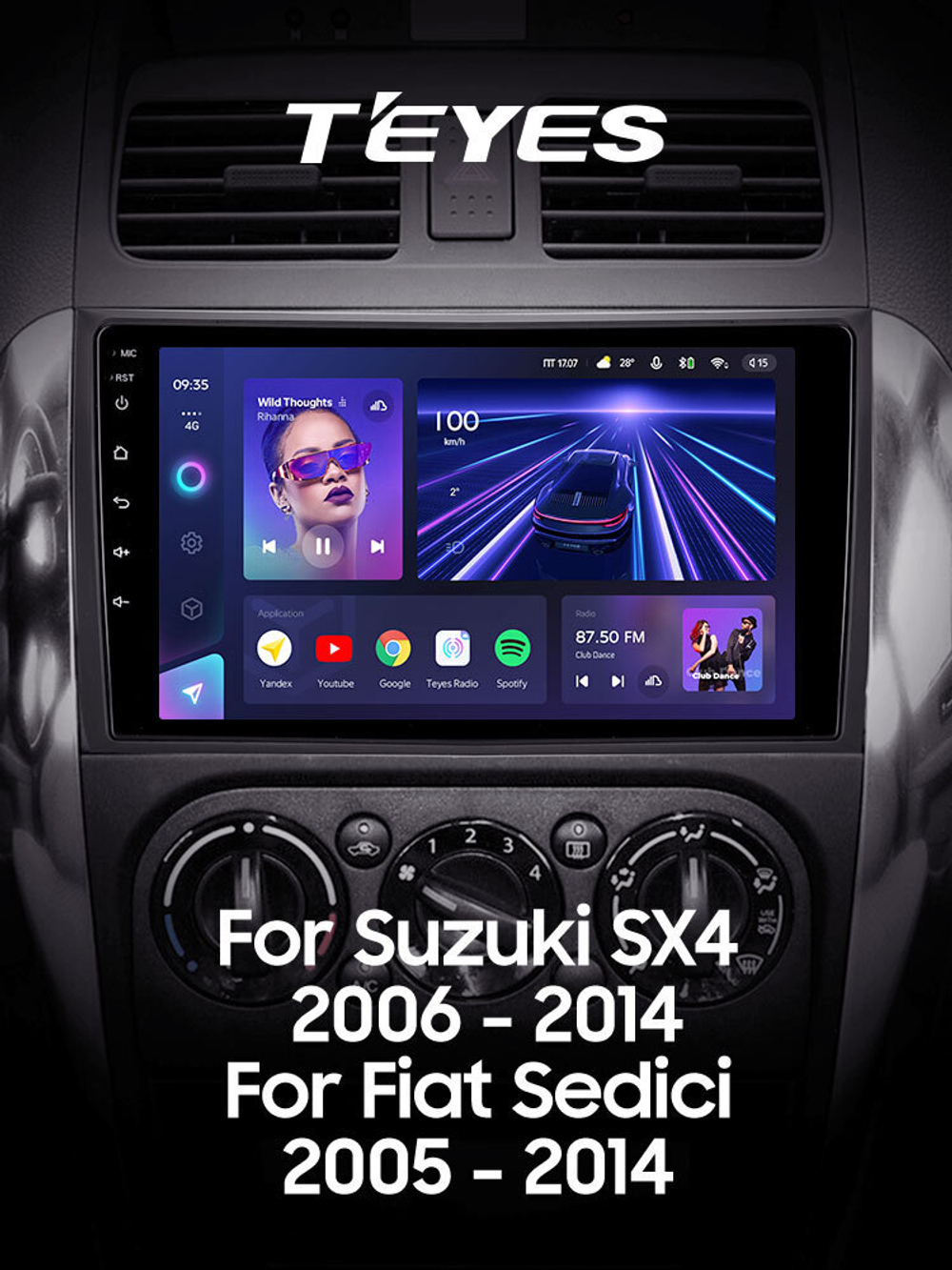 Teyes CC3 9" для Suzuki SX4 2006-2014