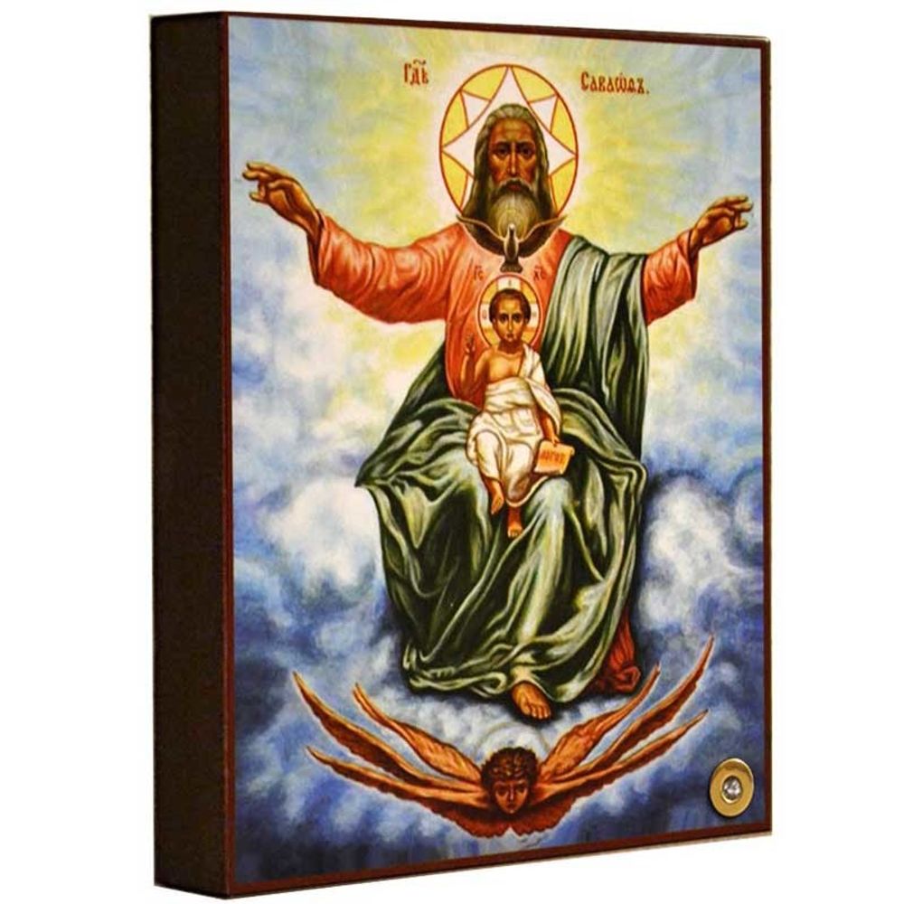 Господь Саваоф. Икона с мощевиком.