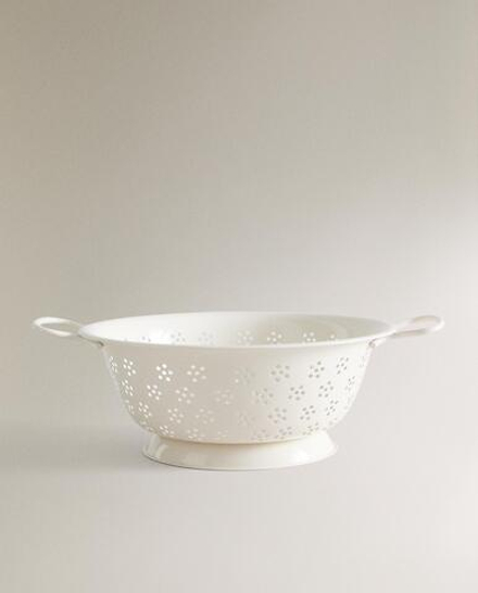 Zara Home дуршлаг из нержавеющей стали, цвет кремовый, 26 см