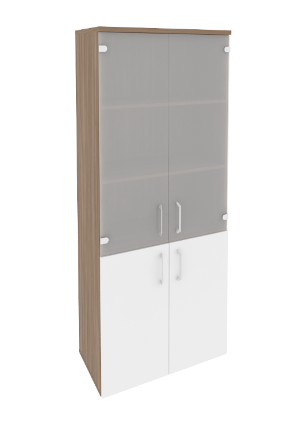 Шкаф высокий широкий со стеклом Onix