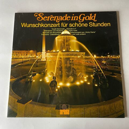 Винтажная виниловая пластинка LP Сборник Классческой Музыки Serenade In Gold, Wunschkonzert Fur Schone Stunden (Германия 1977)