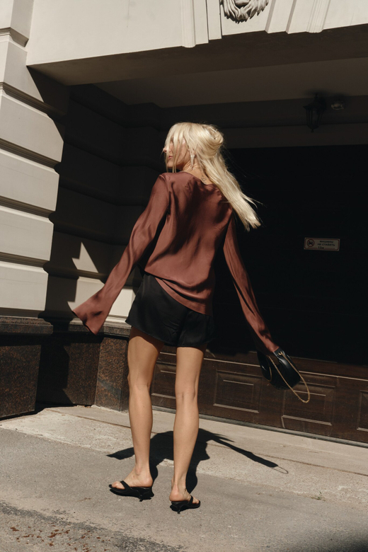 Лонгслив из модала brwn