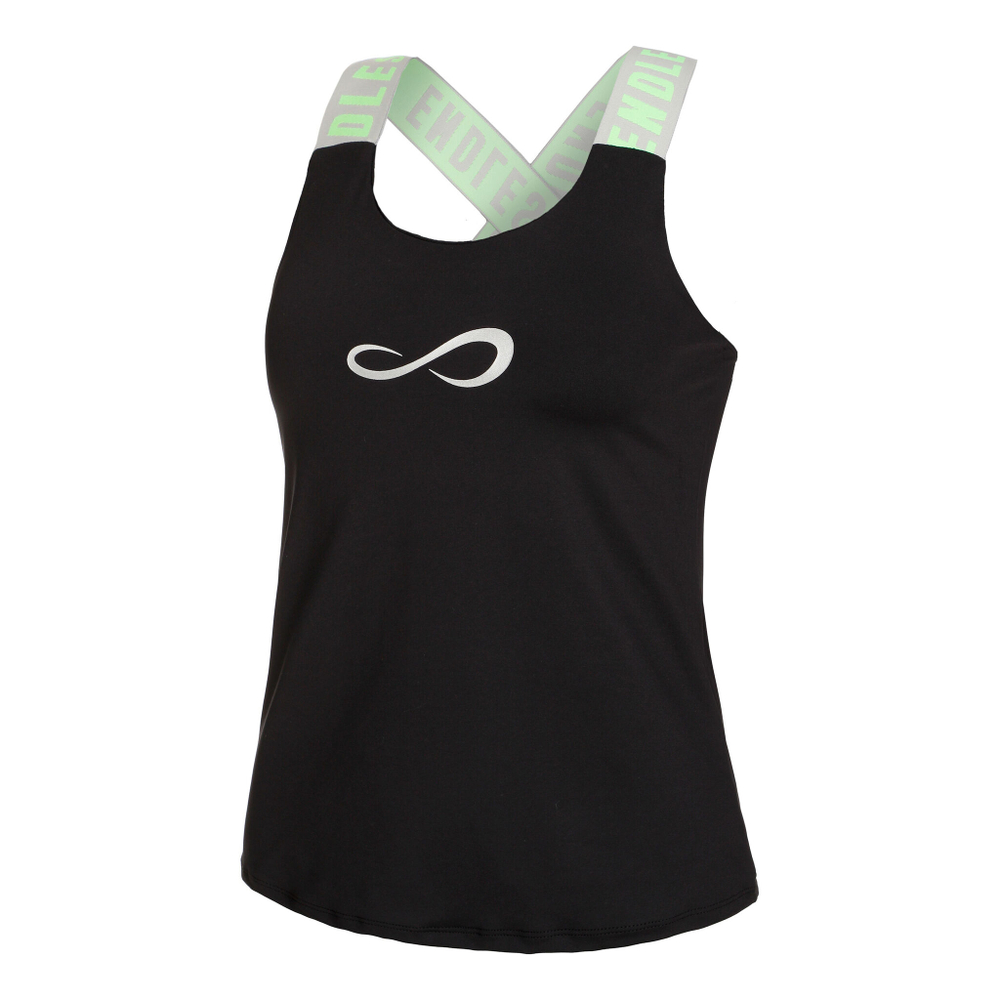 Женская теннисная майка Endless Iconic Tank Top Women - Black, Light Green
