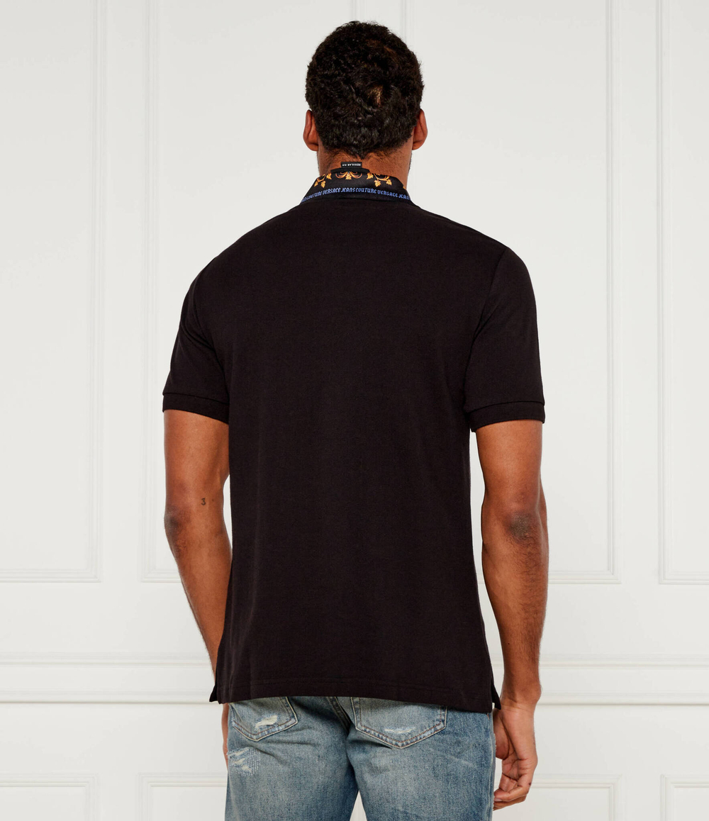 Поло Lizard Collar Versace Jeans Couture - черный(77GAGT10CJ01T)