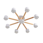 8306/8C COMFI LN26 333 белый, дерево/металл Светильник потолочный GX53 LED 8*7W 220V VUDI