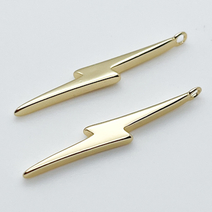 Подвеска Молния, цвет золото, размер 31*4,5 мм, цена за 1 шт