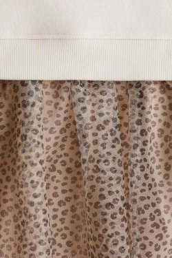 H&M Платье с принтом, кремовый