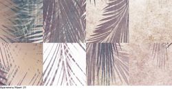 Шаль из ярких листьев 300x270 см