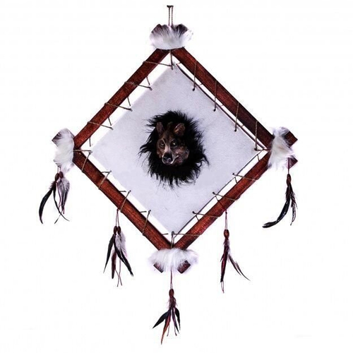 Панно квадратное Волк 33x33 см., в ассортименте