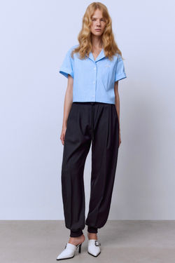 Брюки из итальянской шерсти с манжетами