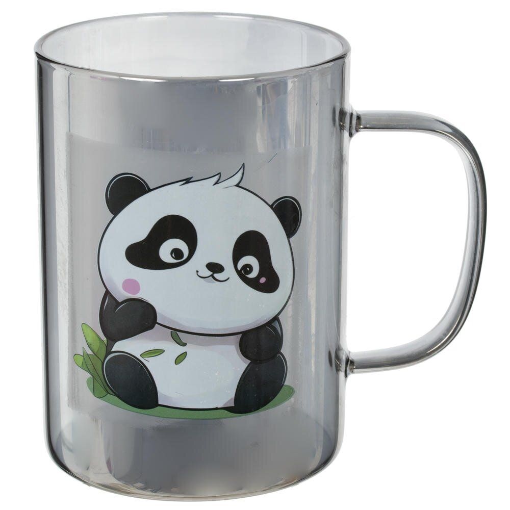 GAEM Кружка с крышкой и ложкой, 374 мл, L11,5 W9 H14 см