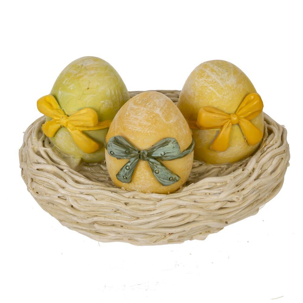 GAEM Фигурка декоративная "Яйца в гнезде", L9 W6 H6 см