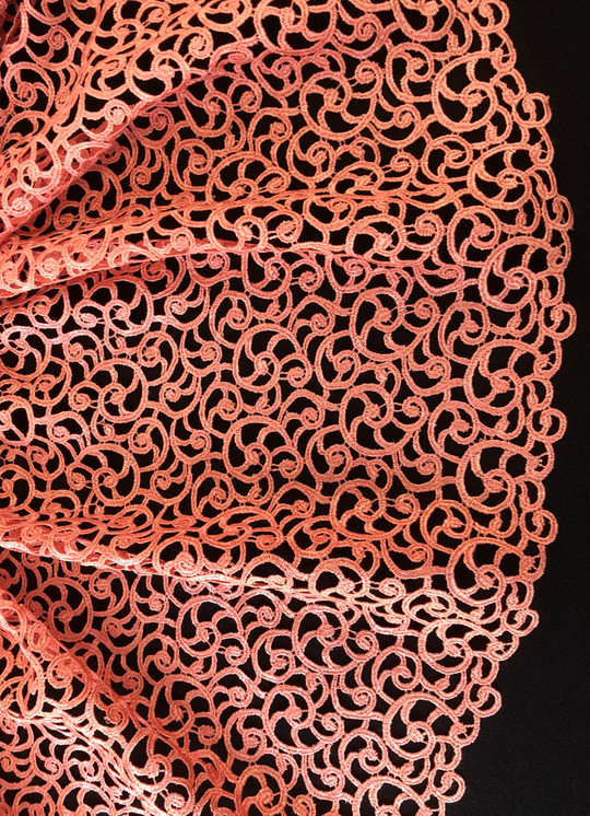 Тесьма плетеная, абрикос, 22см