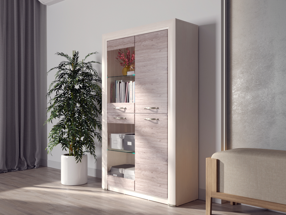 Шкаф с витриной