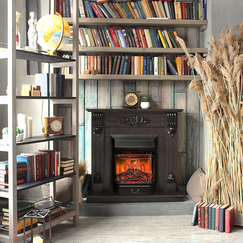 Каминокомплект Real Flame Ottawa DN с очагом Majestic Lux Black (без пульта)