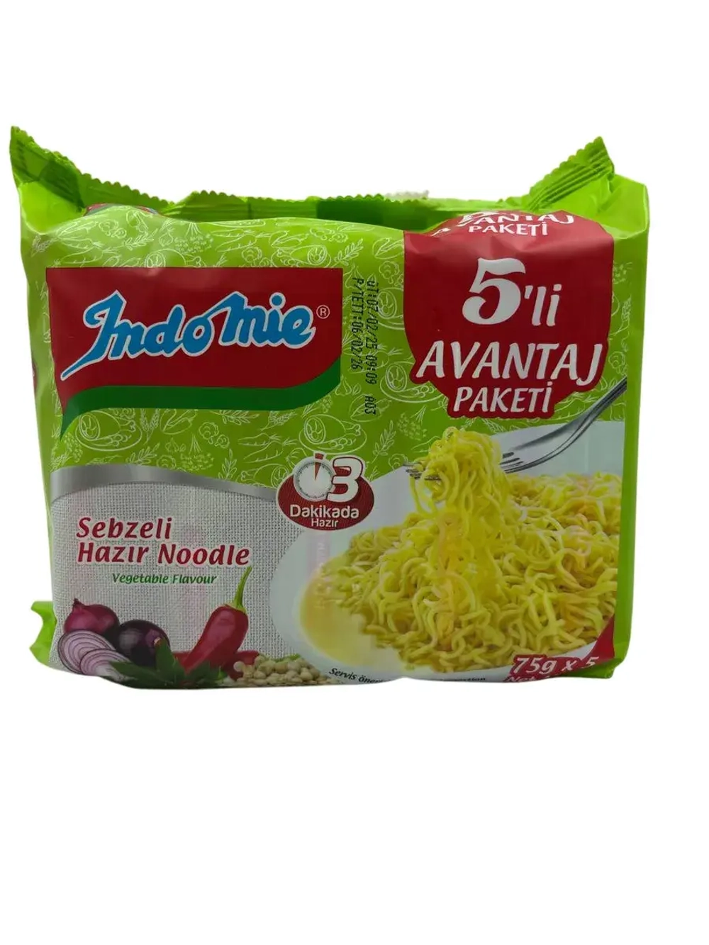 Турецкая Лапша быстрого приготовления c овощами