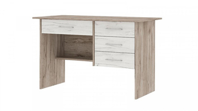 Сити Стол письменный Дуб крафт серый / Дуб крафт белый