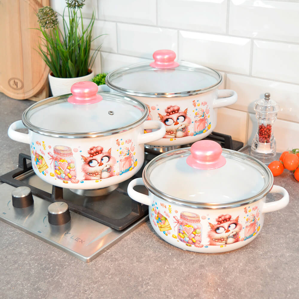 Набор кастрюль "Сладкая жизнь" №05