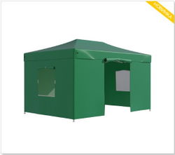 Тент-шатер быстросборный Helex 3x4,5х3м полиэстер зеленый