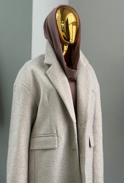 Жакет - полупальто / макадамия