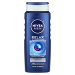 Nivea, Для мужчин, гель для душа 3 в 1, расслабляющий, с ароматом лаванды и сандалового дерева, 500 мл (16,9 жидк. унц.)