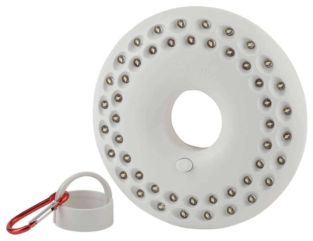 Фонарь Эра К48 Кемпинг 48*Led 3*AA карабин