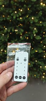 Елка с гирляндой 2в1 «Венецианская» (Литая+пвх) 210 см / 2,1 м