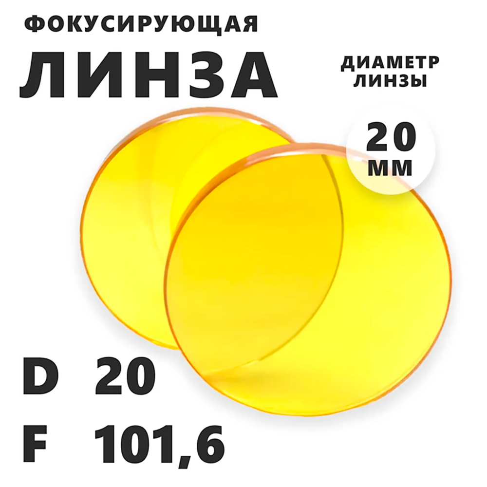 Фокусная линза D20 F101,6 (CN)