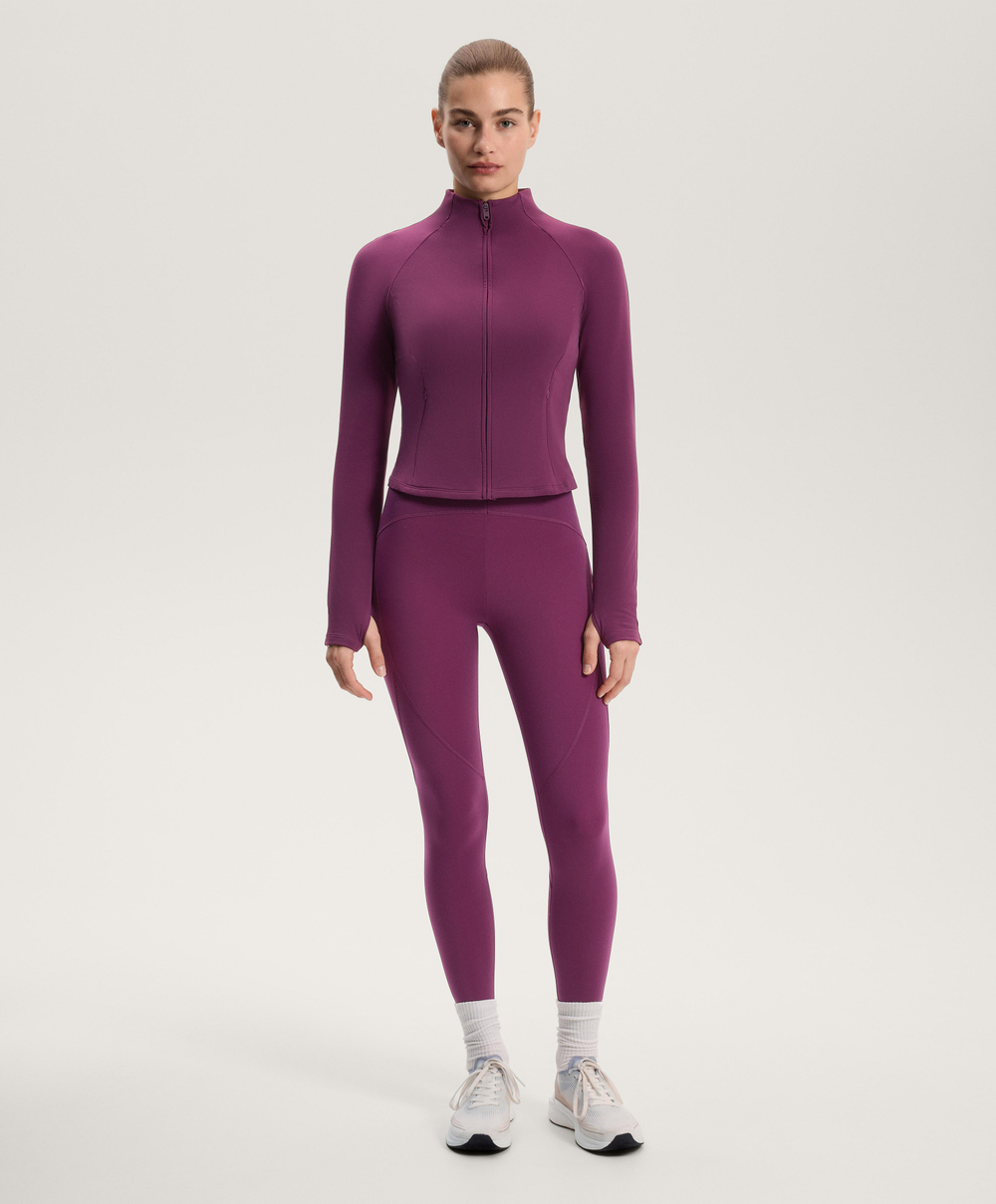 Oysho Легкая и теплая высокотехнологичная куртка, темно-сливовый