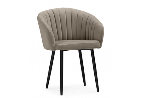 Стул на металлокаркасе Woodville Моншау marseille 13, черный, ножки черные