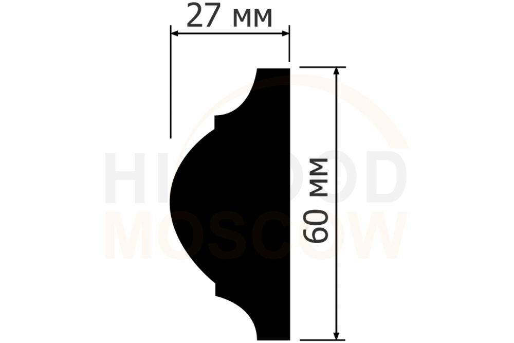 Молдинг Hi Wood D60 (60*27*2000мм)