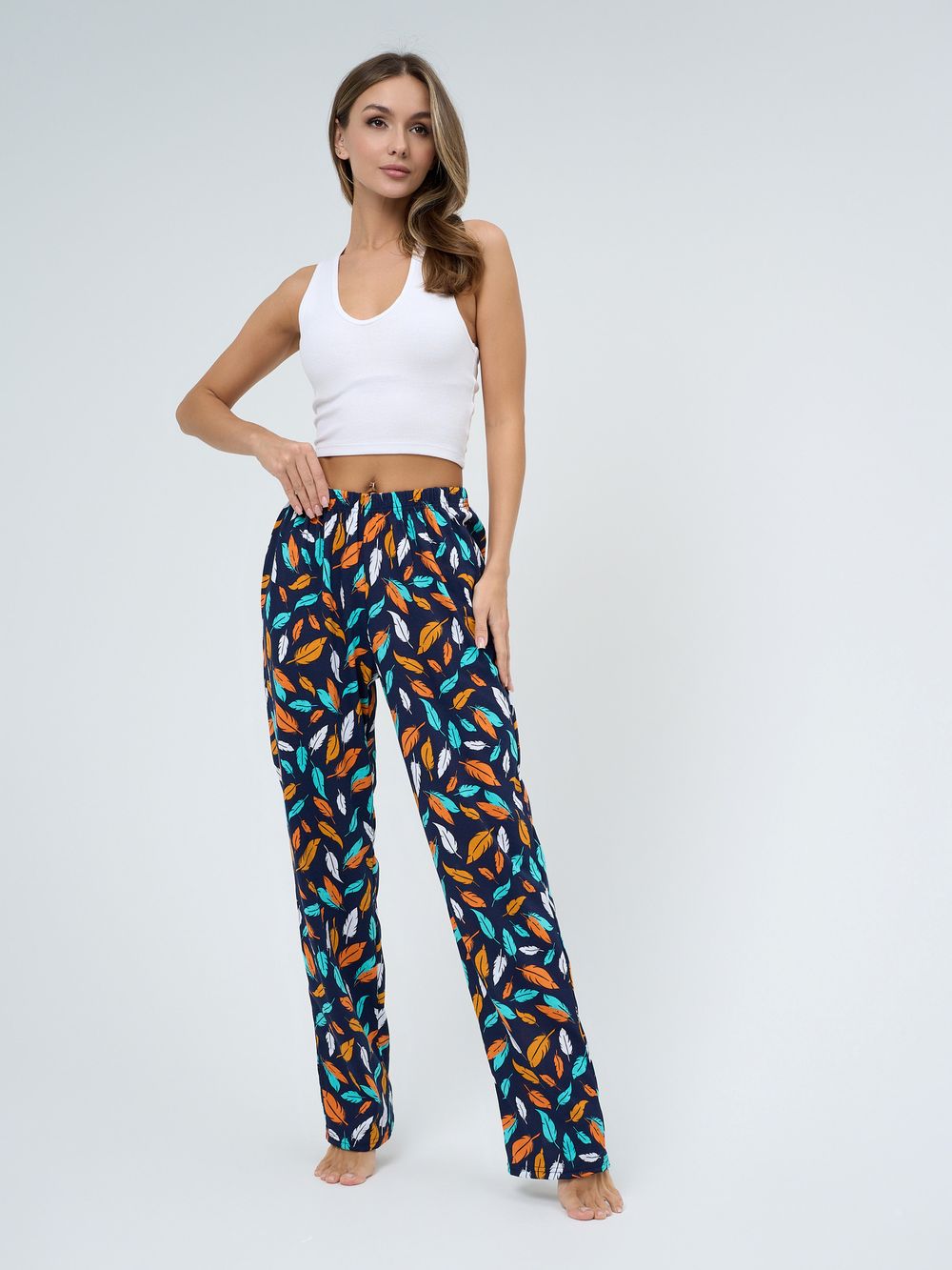 678 Брюки пижамные (100% хлопок)