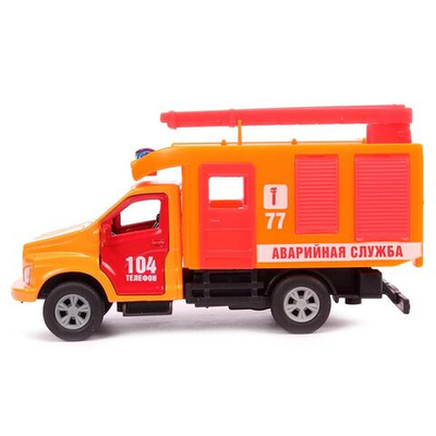 Модель ин. мет. "Газон Next Аварийная служба" 14,5см, дв.подв.дет, коробка SB-18-29-F-1-WB (Технопарк)