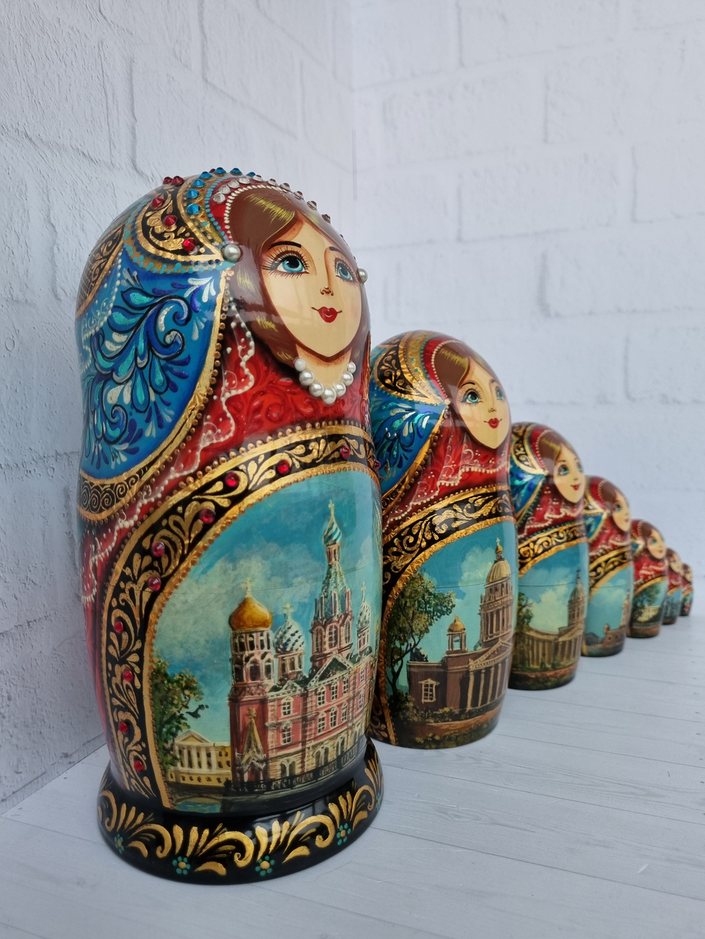 Матрешка "Санкт-Петербург" 7 мест