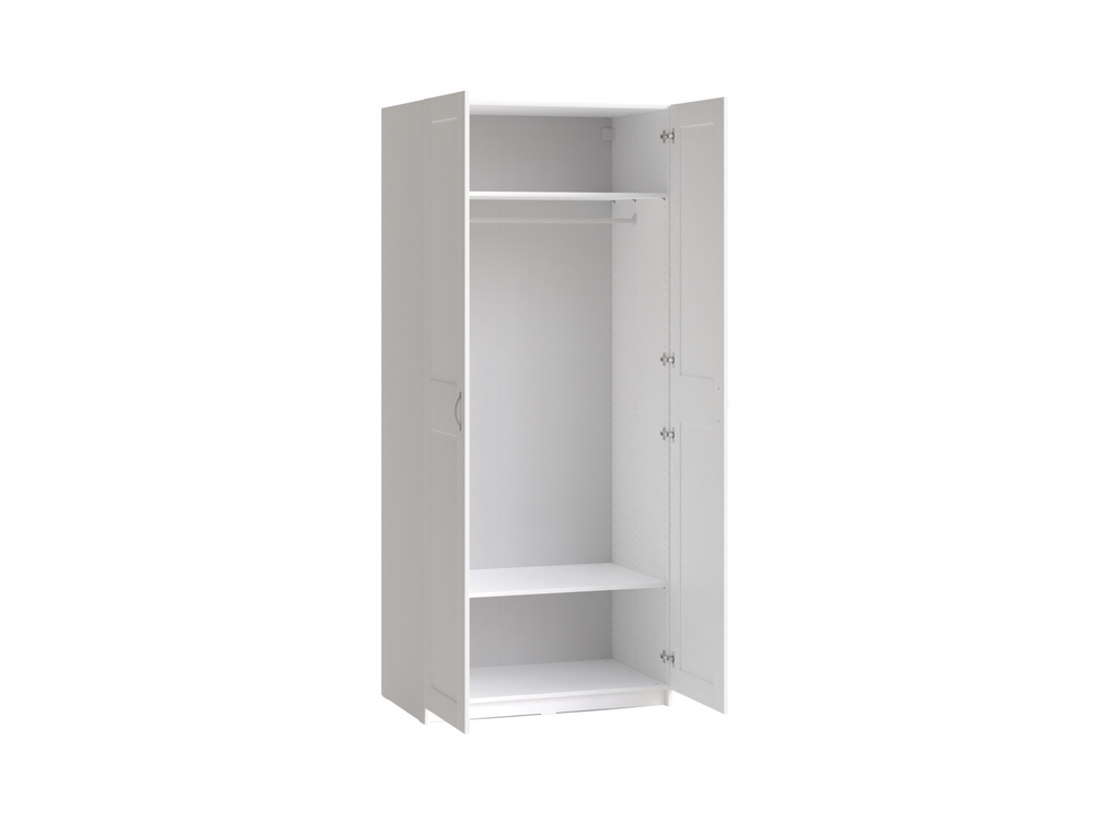 Шкаф Макс 2 двери 100х61х233 (белый)