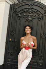 Платье комбинированное redpnk