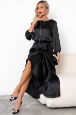 Платье Глория (черный)-52р-р Р11-1230/2 Nikol